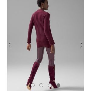 WHBM Cabernet Vegan Leather Leggings | Size 12 | EUC